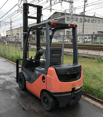 ☆トヨタフォークリフト☆2FGH15 1.5トン,マスト4.5m 中古