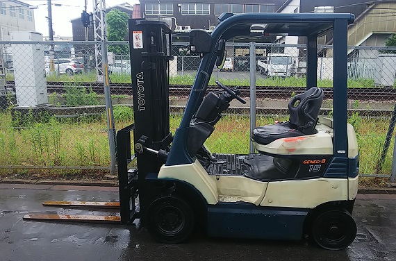 7FBL15フォークリフトバツテりー車揚高3000mm1.5T(A355） 7FBL15フォークリフトバツテりー車揚高3000mm1.5T(A355） トヨタ 1.5t