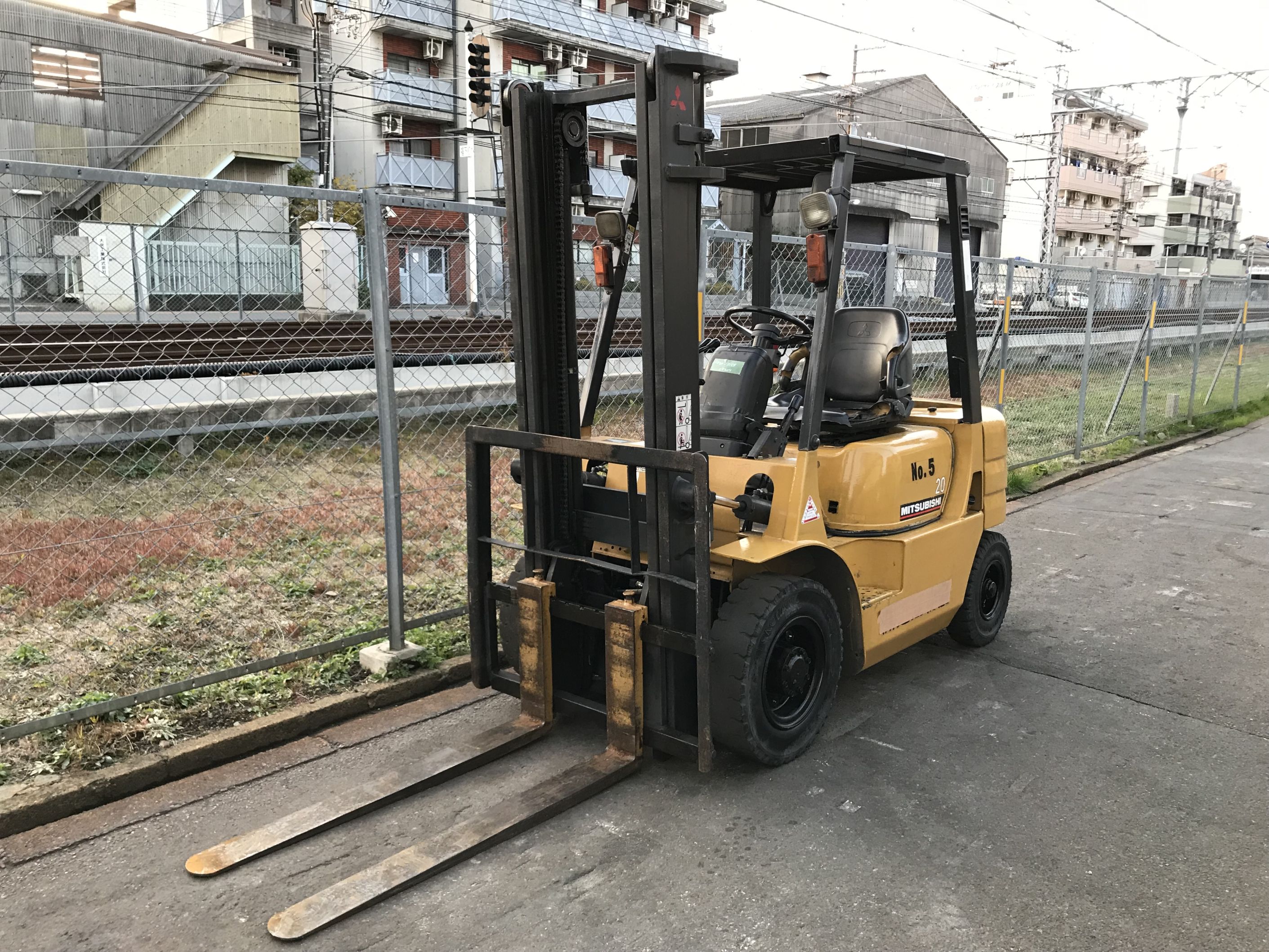 三菱 FD20-F18B ディーゼル車 3.5mマスト – 中古フォークリフト 株式