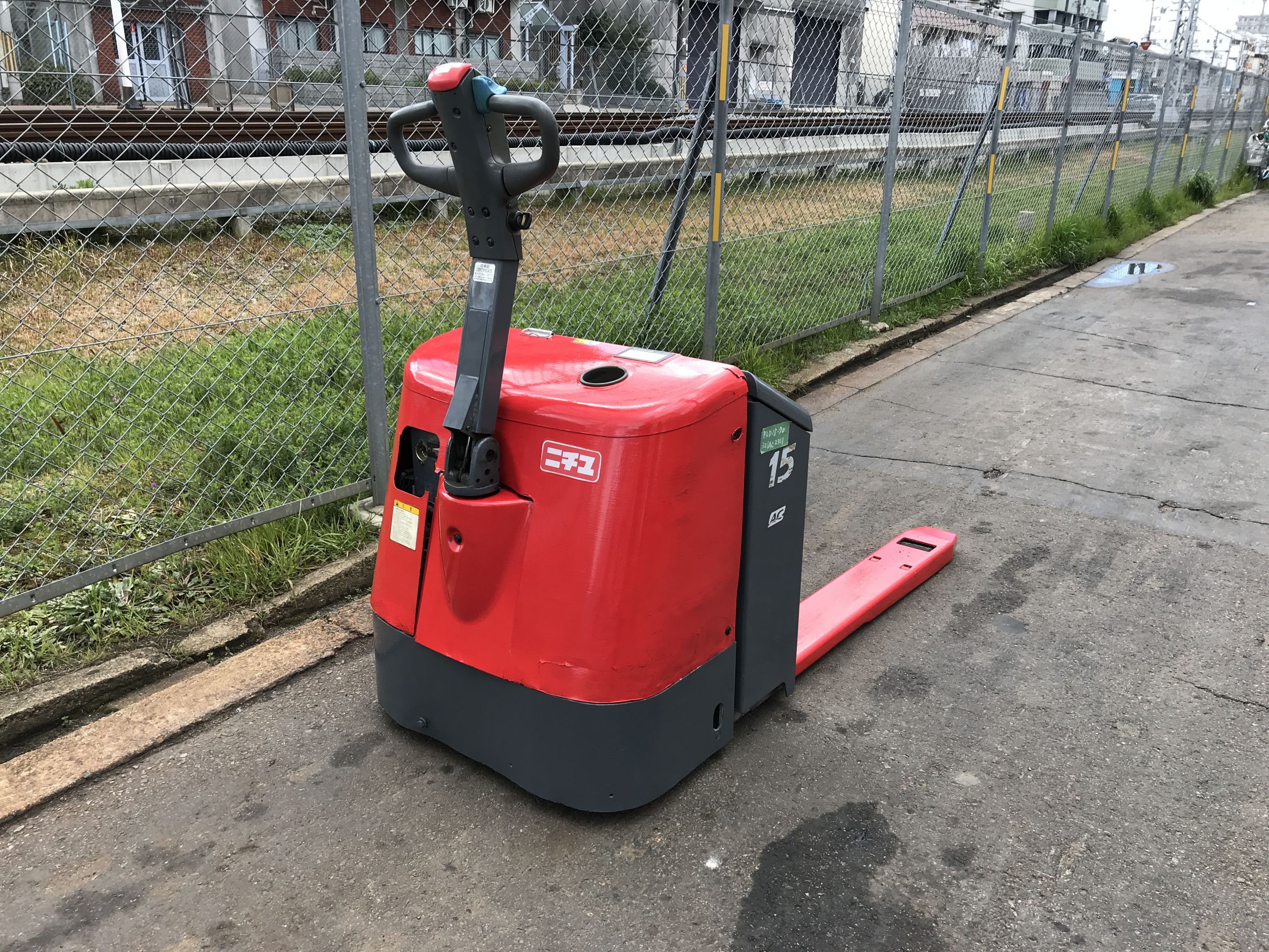 中古 電動ハンドリフト パレットコーター 三菱ロジスネクスト PLD15-70-A09