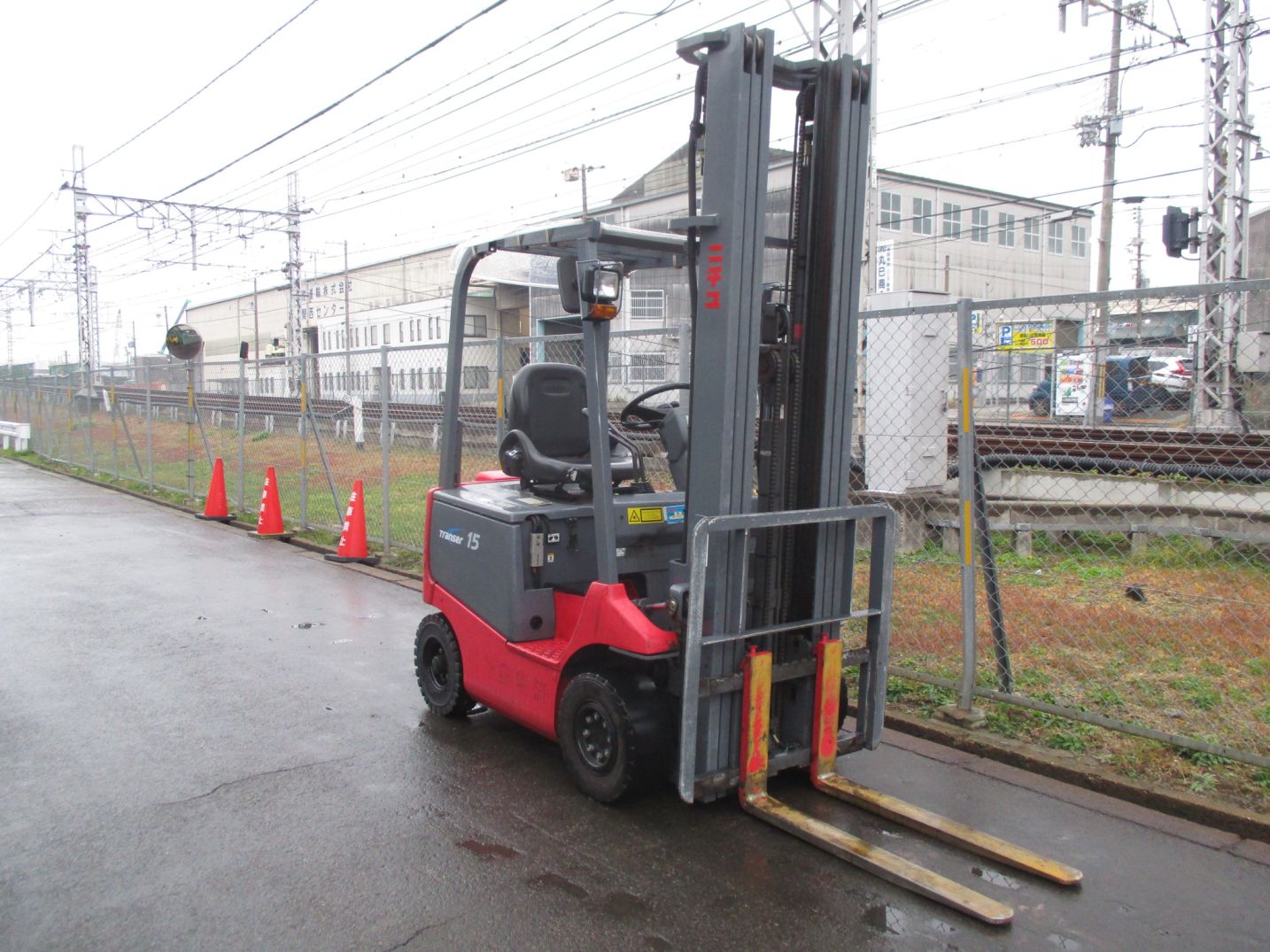 ニチユ FB15PN-75 バッテリー車 6m三段フルフリーマスト – 中古