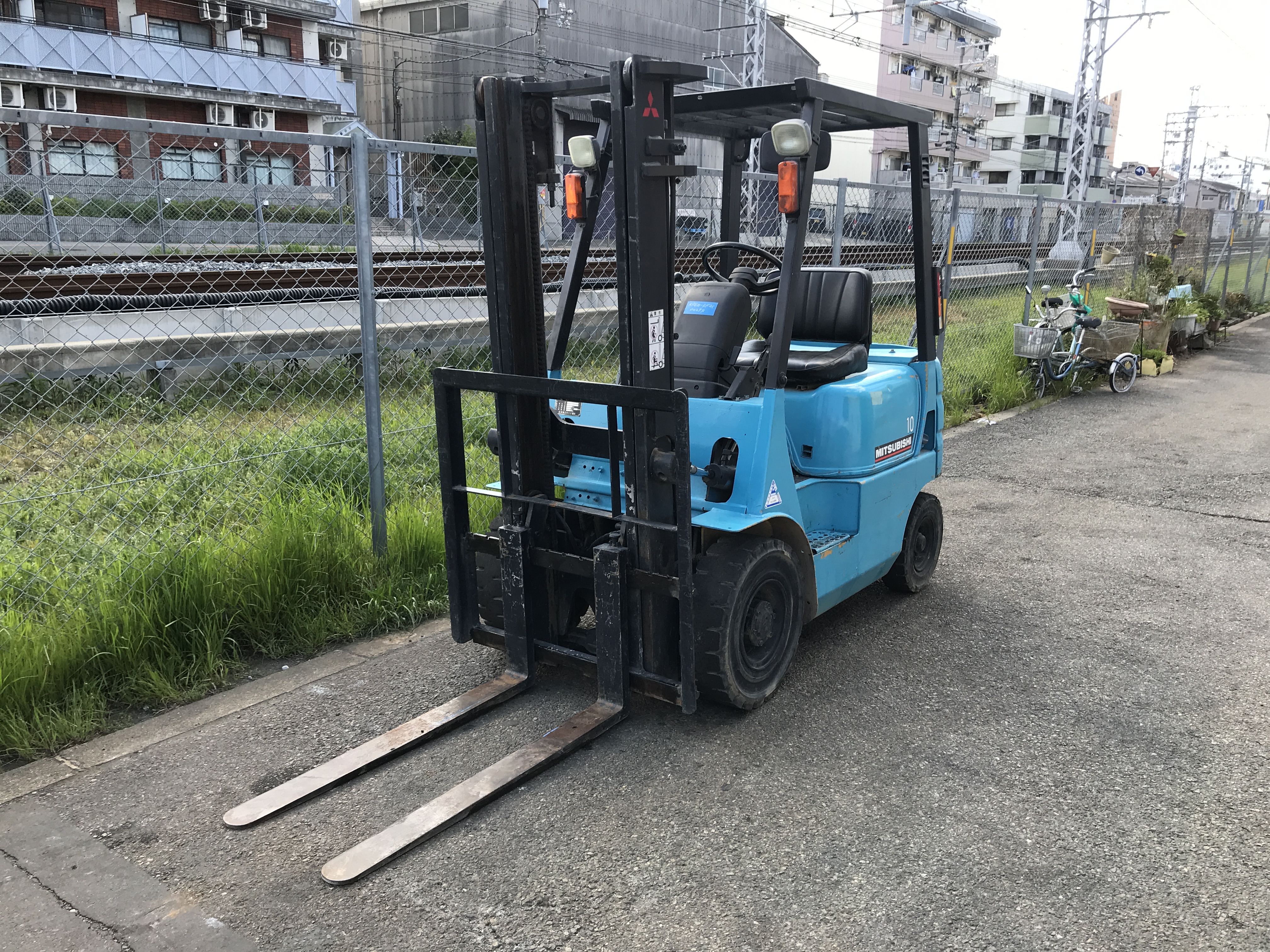 三菱 フォークリフト 10 KF010 KF2A 3メートル マスト マニュアル