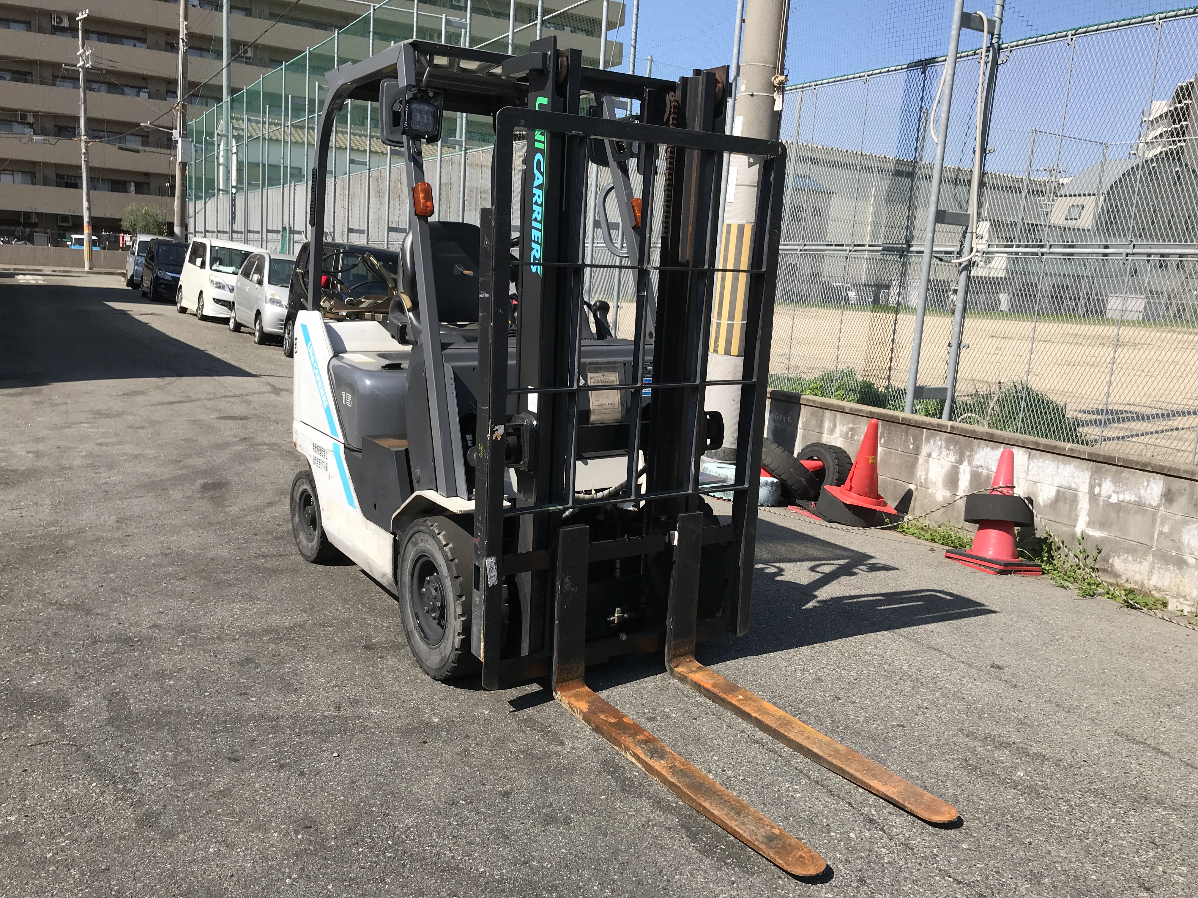 TCM 1.5t ガソリン車 3mマスト LPガス併用車 FGE15T5 – 中古