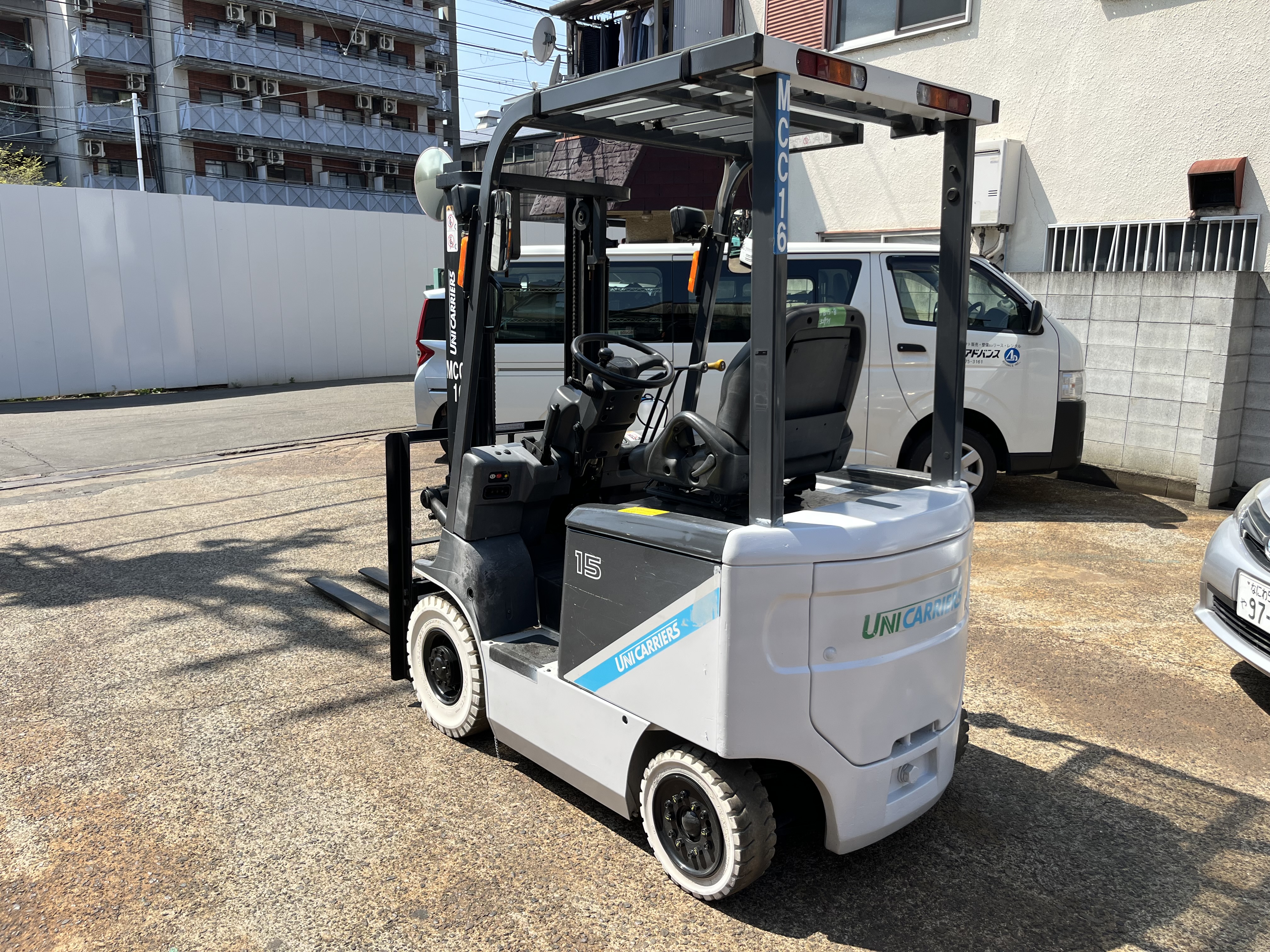 ユニキャリア 電気車 バッテリー車 1.5ton 3mマスト FB15-8