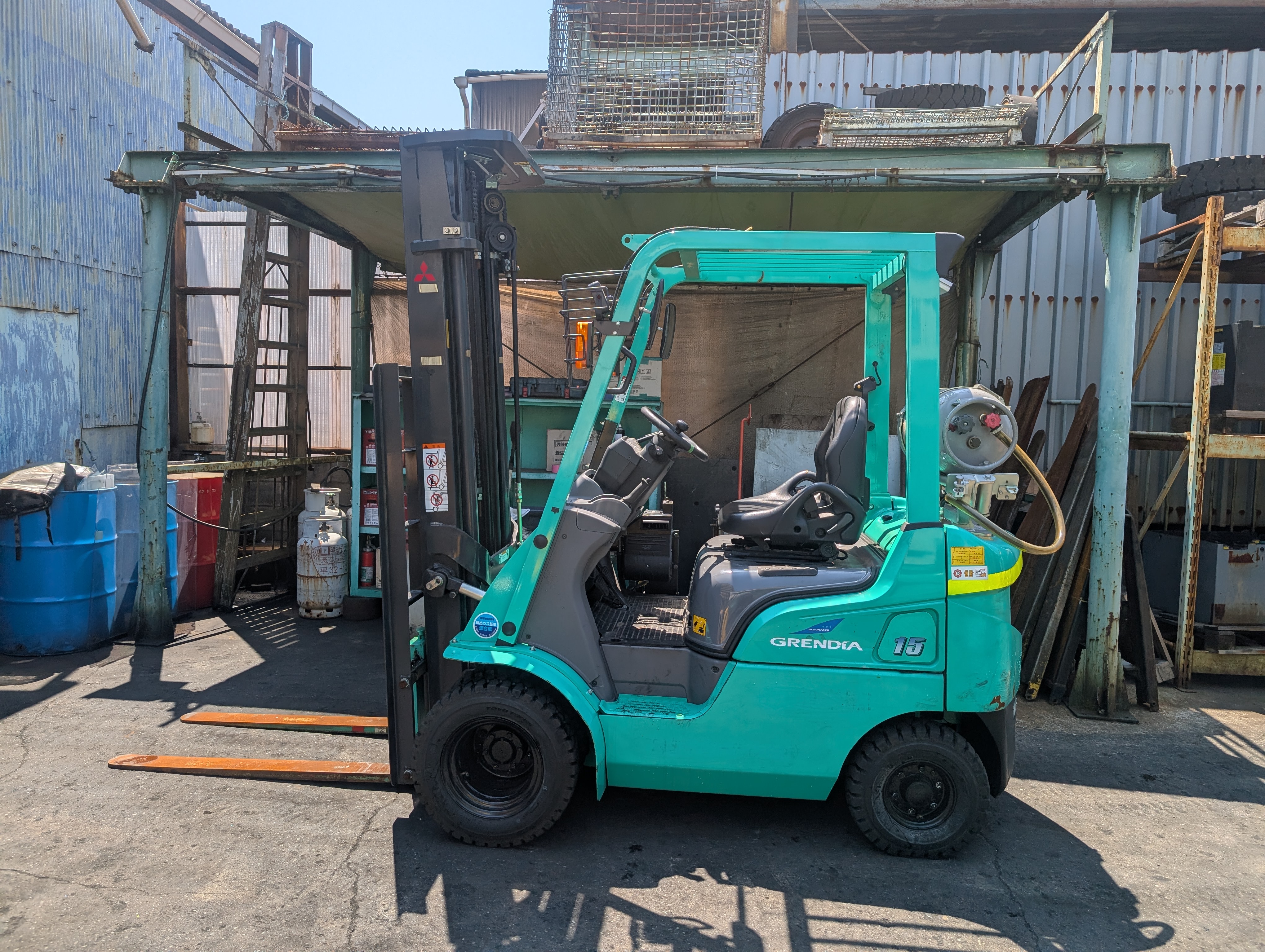 フォークリフト 三菱 1.5トン ガソリン車 格安配送