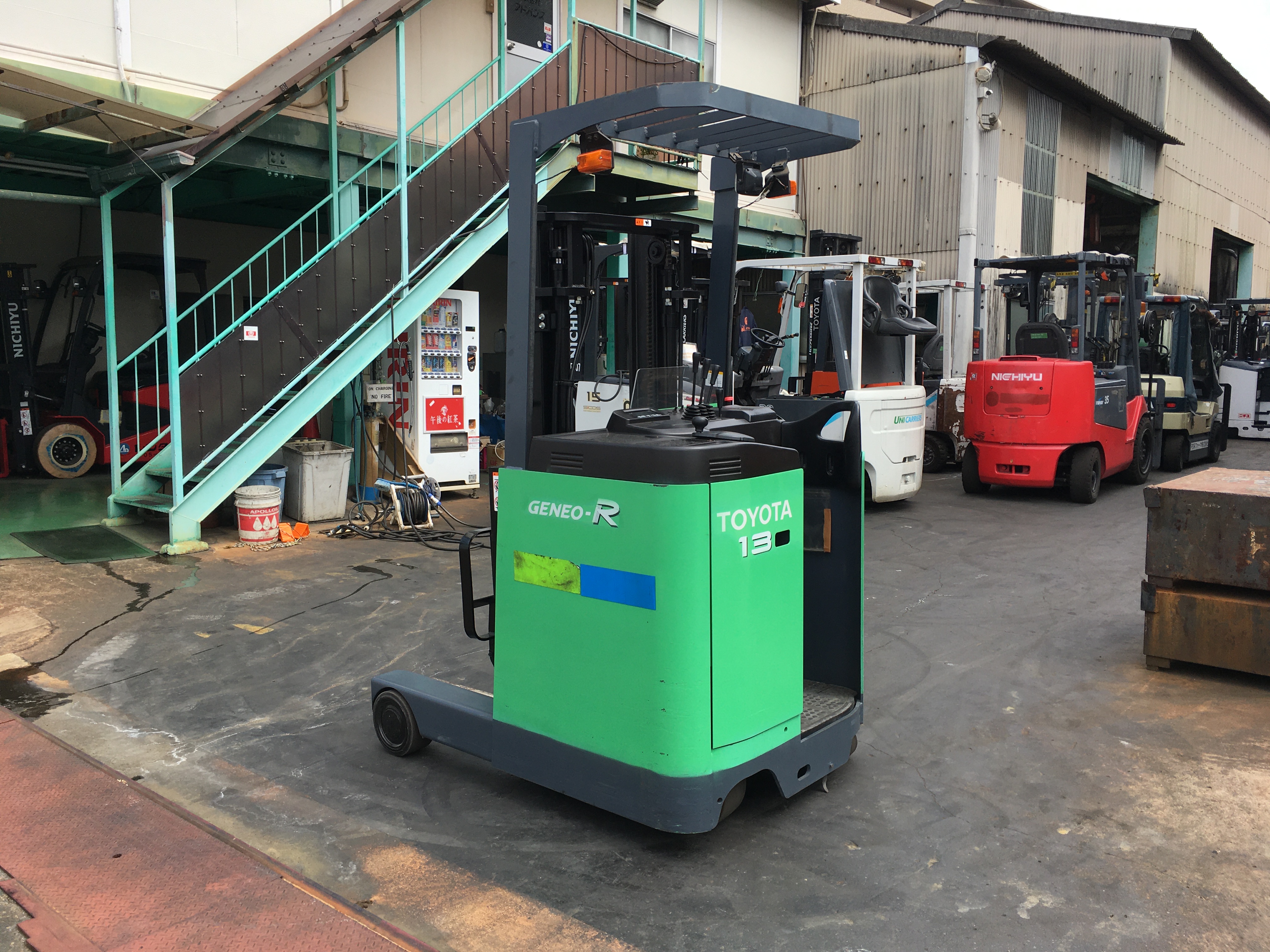 現状格安車輛) トヨタ バッテリー車 1.3ton 3mマスト 7FBR13 リーチ